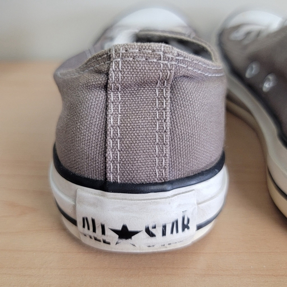 Converse Low Top Chuck Taylor All Star Gray Canvas Sneakers Shoes Unisex CTAS 6 - Picture 9 of 15